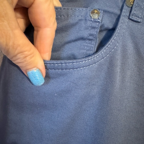 NWT Kim Rogers Blue Cropped Pants PLUS: 16    #5 - Picture 3 of 9